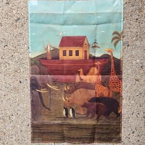 Noahs Ark Flag Warren Kimble Art 24x35 Double Sided Garden Flag